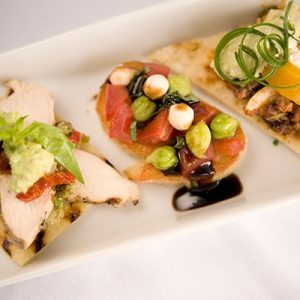 Green Chickpea Baguette Caprese Image