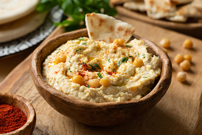chickpea hummus bowl